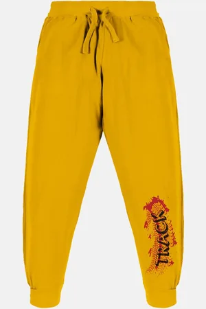 KiddoPanti Boys Track Printed-detail Pure Cotton Joggers