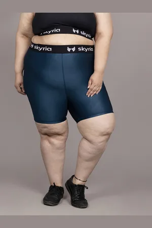 skyria Women Skinny Fit High-Rise Training or Gym Shorts