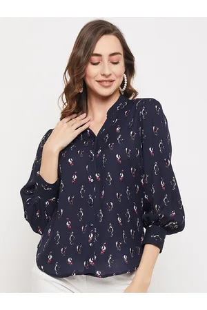 BAESD Conversational Printed Shirt Style Top