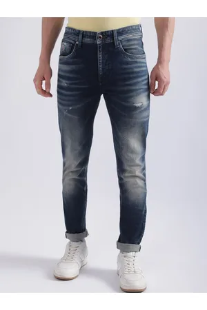 ICONIC Men Slim Fit Clean Look Heavy Fade Jeans