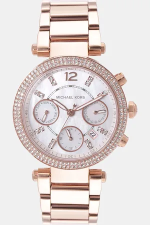 Michael Kors Women Off-White Mother of Pearl Analogue Watch MK5491