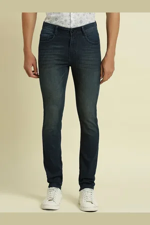 HJ HASASI Men Blue Slim Fit Light Fade Stretchable Jeans
