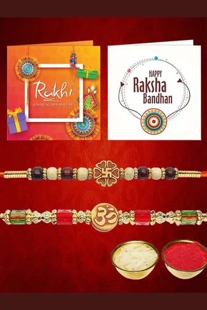 Anouk Set Of 2 Beaded Rakhi