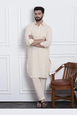 SOJANYA Regular Pure Cotton Pathani Kurta With Salwar