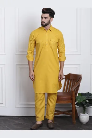 SOJANYA Regular Pure Cotton Pathani Kurta With Salwar