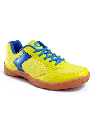 NIVIA Men Yellow Mesh Badminton Non-Marking Shoes