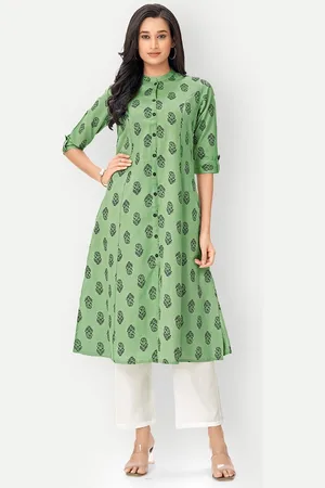 DRESOUL Floral Printed Pure Cotton A-Line Kurta