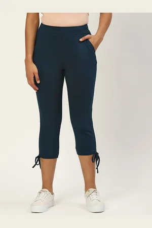 BRINN Women Navy Blue Capris