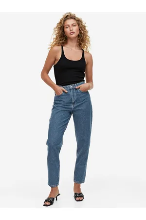 H&M Women Mom Loose Fit Ultra High Ankle Jeans