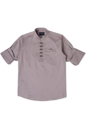 CAVIO Boys Comfort Mandarin Collar Pure Cotton Casual Shirt