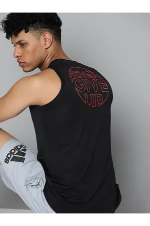 HRX Typography Printed Rapid-Dry Training or Gym T-shirt