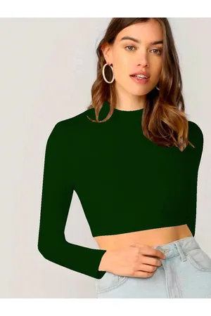 Dream Beauty Fashion Women High Neck Crop Top