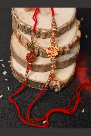 Anouk Set Of 2 Beaded Rakhi