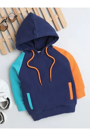 BUMZEE Boys Colourblocked Cotton Sweatshirt