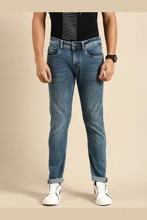 Being Human Men Straight Fit Heavy Fade Stretchable Mid-Rise Jeans