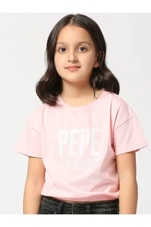 Pepe Jeans Girls Typography Printed Pure Cotton T-shirt