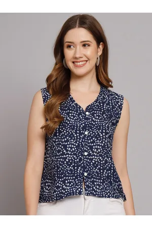 Kalini Bandhani Printed Cotton Regular Top