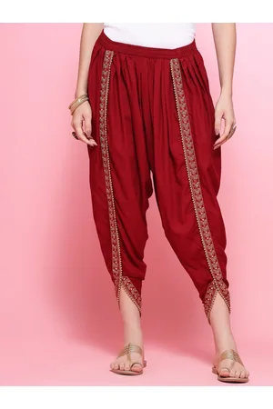 Clora Creation Women Embroidered Dhoti Pants