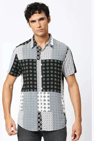 VALEN CLUB Slim Fit Ethnic Motifs Printed Casual Shirt
