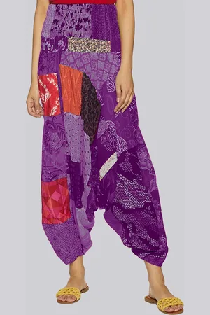 Fressia Fabrics Women Printed Pure Cotton Loose-Fit Harem Pant