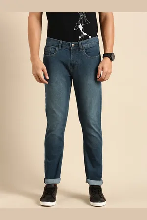 Being Human Men Straight Fit Light Fade Mid-Rise Stretchable Jeans