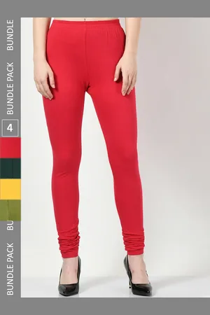 BAESD Women Pack Of 4 Churidar-length Leggings