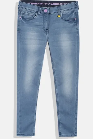 Allen Solly Girls Slim Fit Heavy Fade Stretchable Jeans