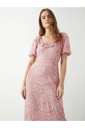 Dorothy Perkins Paisley Print Puff Sleeve Maxi Dress