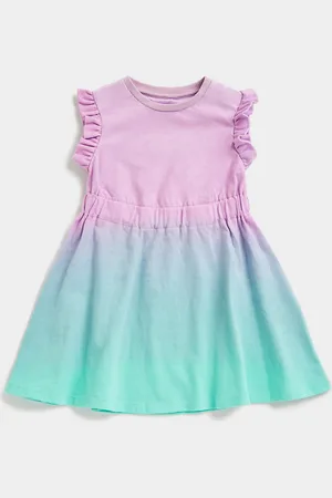 Mothercare Infant Girls Flutter Sleeve Fit & Flare Dress