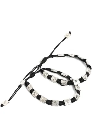EL REGALO Set Of 2 Abstract Charm Thread Anklet