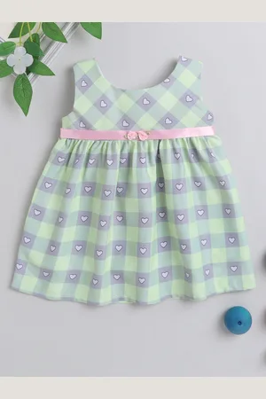 MANY FROCKS & Girls Checked Empire Dress