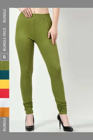 BAESD Women Pack of 6 Churidar-Length Leggings