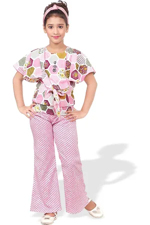 BAESD Girls Printed Top with Palazzos