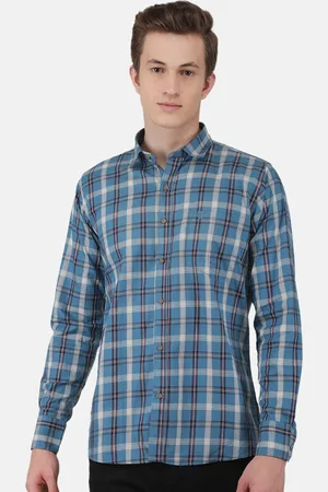 Duke Tartan Checked Slim Fit Casual Cotton Shirt