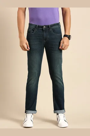 Being Human Men Straight Fit Heavy Fade Stretchable Jeans