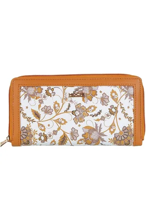 All Things Mochi Women Floral Printed Zip Around Wallet