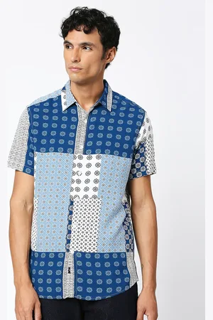 VALEN CLUB Ethnic Motifs Printed Slim Fit Opaque Casual Shirt