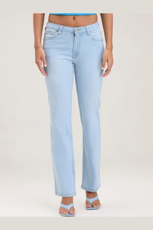 20Dresses Blue Regular Fit Mid-Rise Clean Look No Fade Cotton Jeans