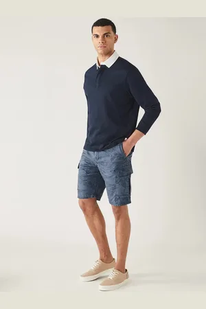 Marks & Spencer Men Floral Printed Denim Shorts