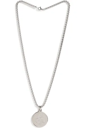 EL REGALO Men Stainless Steel Om Design Pendant With Chain