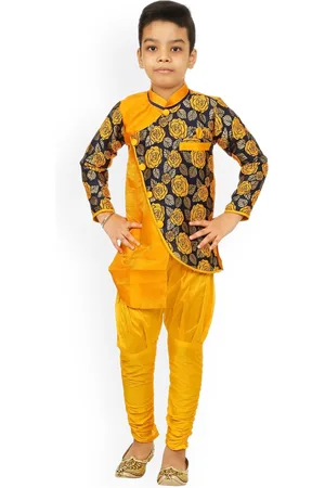 BAESD Boys Embroidered Velvet Sherwani Set