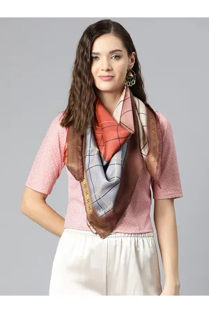 silk land Women Checked Scarf
