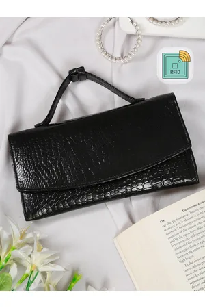 Teakwood Leathers Women Textured Leather Two Fold Wallet