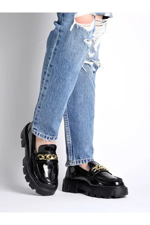 Shoetopia Girls Embellished Heeled Lightweight Loafers