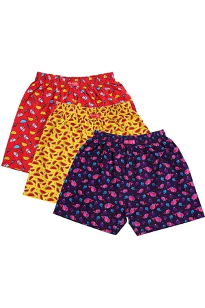 BodyCare Pack of 3 Girls Pink Floral Printed Cotton Shorts