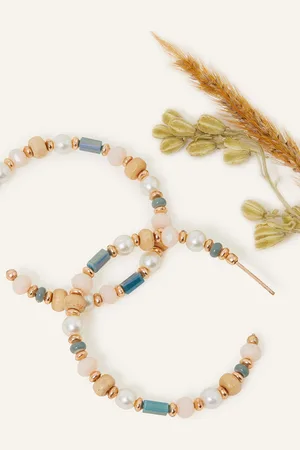 Accessorize Contemporary Half Hoop Earrings