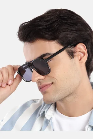 VOYAGE Unisex Black Lens Square Sunglasses with UV Protected Lens 86635MG4150