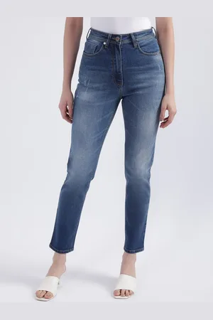 ICONIC Women Slim Fit Clean Look Heavy Fade Jeans