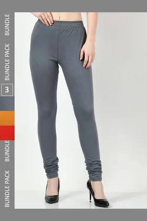 BAESD Women Pack Of 3 Churidar-Length Leggings