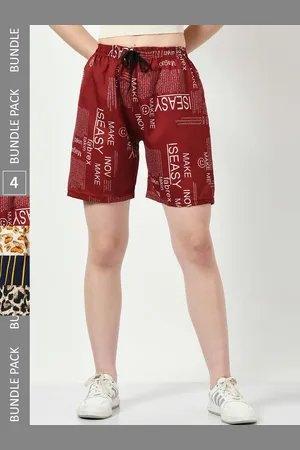 BAESD Women Multicoloured Striped Checked High-Rise Shorts
